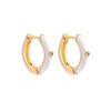 Vintage Multicolor Enamel Flower Round Hoop Earrings Boho Gold Color Circle Round Earrings Statement Jewelry Gifts for Women