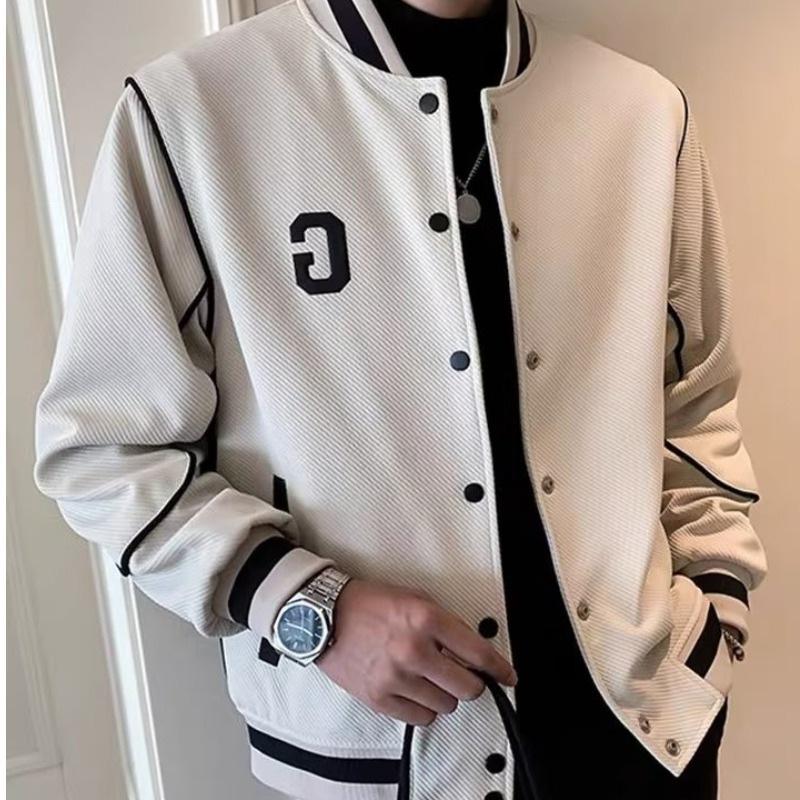 2025 Men's Versatile Baseball Jacket - Casual, Trendy, Youth Workwear for Spring/Autumn