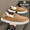 Summer new casual men's shoes corduroy lazy one-pedal fashionable flat-bottomed comfortable lightweight walking trendy shoes