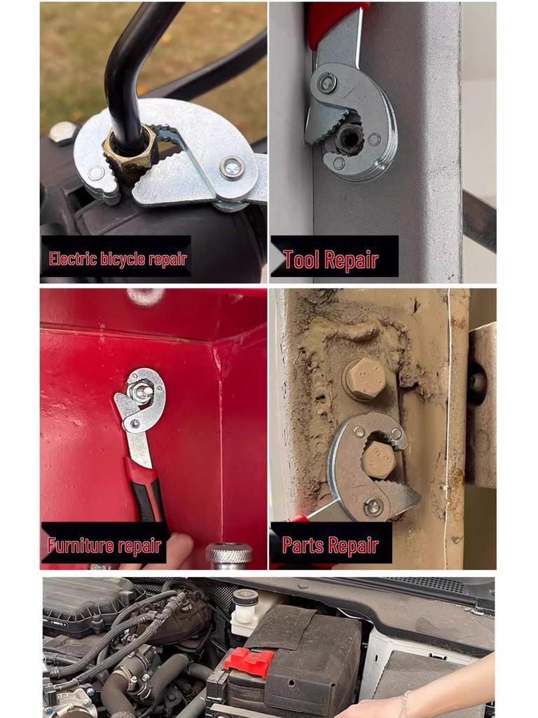 Universal Large-Opening Multifunctional Adjustable Wrench Tool Set