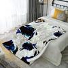 Floral Pattern Blanket Microfiber Flannel Cover Blanket Bedroom Living Room Sofa Soft And Comfortable Home Decoration
