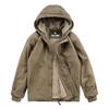 Men's Hooded Winter Cotton Jacket with Lambswool Lining - Warm & Thickened 1883