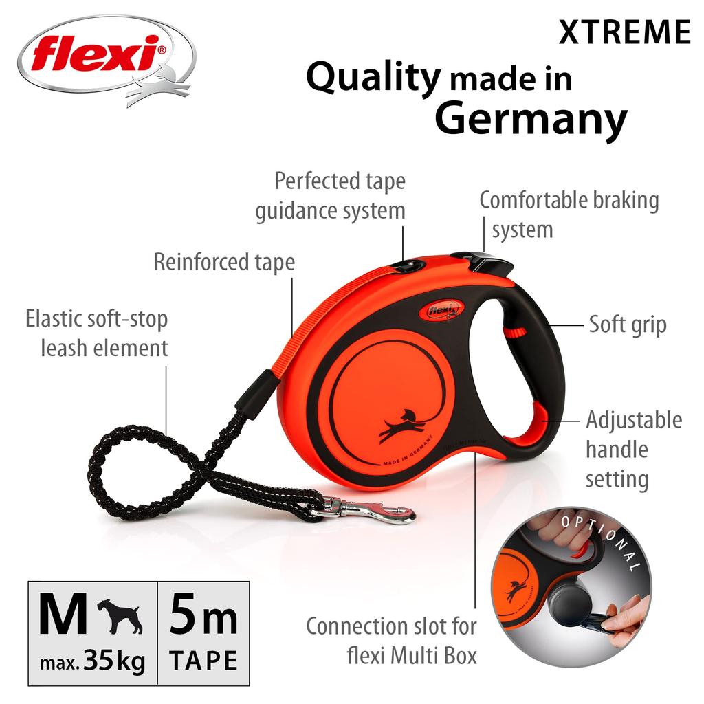 Flexi Extreme Tape Medium (Under 35kg), 5m [Dog Lead]