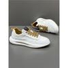 Herrenschuhe Sommer neue Dad-Schuhe trendige atmungsaktive Mesh-Low-Top-Sport- und Freizeitschuhe vielseitig weiche Sohle weiße Schuhe zmd