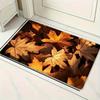 1pcs Happy Fall Dwarf Welcome Rug Doormat Harvest Maple Leaves Print Floor Mat Living Room Bedroom Foot Mat Fun Home Decor