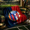 Football Bologna Blanket Lightweight Ideal Bedding Blanket Perfect for Travel, Camping, Living Rooms, Offices, Sofas, Fan Christmas Gift