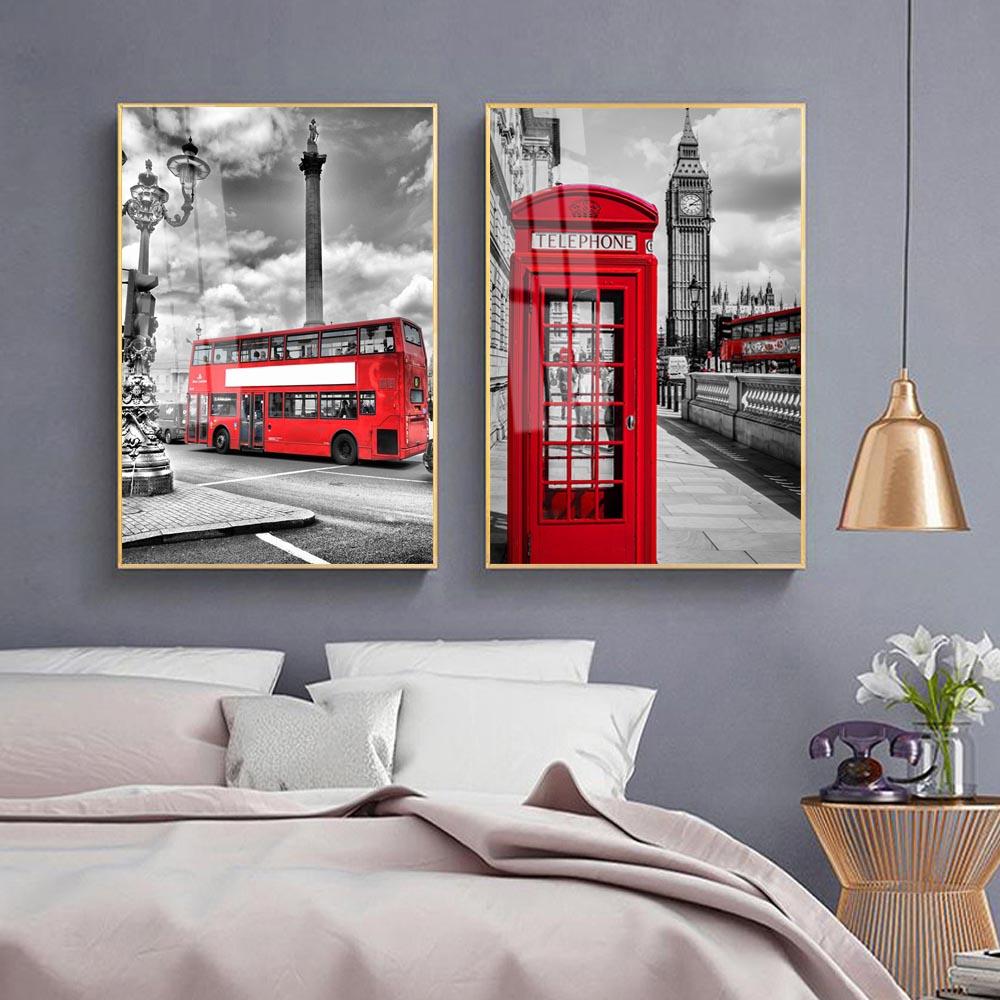 Nordic City Landscape Fashion Canvas Painting World Famous City Street View Poster Office Living Room Home Decoration Mural No Frame