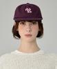 Bajal Leaf Vz Monogram 5-Panel Ball Cap Burgundy