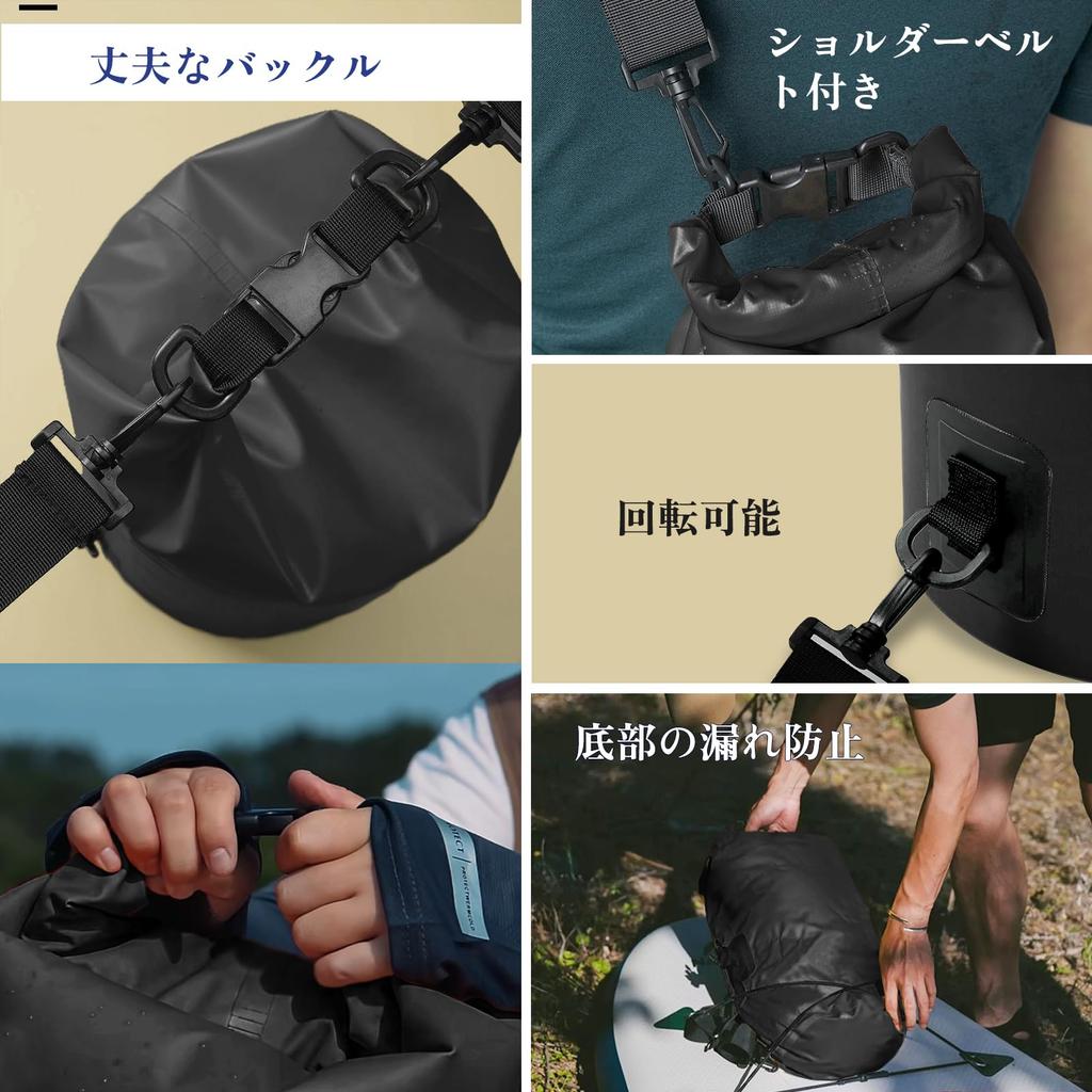 Unigear Waterproof Dry Bag with Made with New Waterproof and Available In 9 Colors and 6 and 40L Pouch, Drum-Shaped, Material, Dustproof, Sizes 2L,