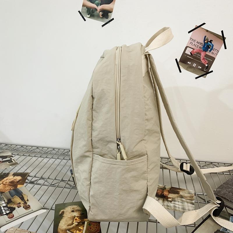 Sac à dos pour femme, sac à dos de sport pour homme, sac d'école de couleur unie pour étudiant