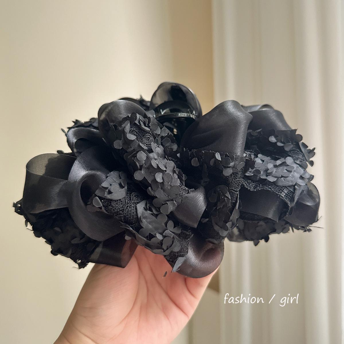 

Элегантная большая кружевная заколка для волос в виде акулы 2023 года для женщин