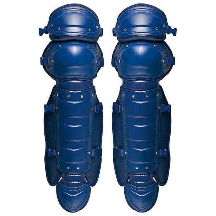 Zett Hard Baseball Catcher s Leg Guards BLL018 Navy - One Size