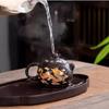 Vintage Chinese Style Color-changing Purple Clay Teapot Anti-Scald Handle Tea Brewer Tea Set Teapot Ceramics and Pottery Tea Cup
