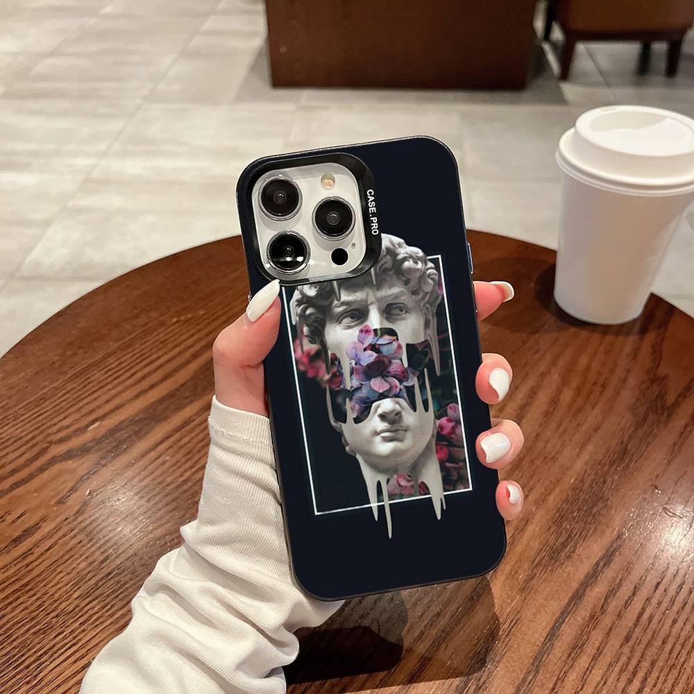 Aesthetic David Phone Case For IPhone 17 16 15 14 13 12 11 Pro MAX Matte Shockproof Back Anti Fall Matte Cover