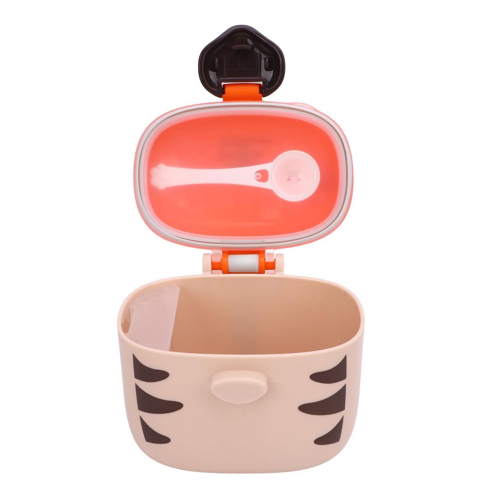 Cartoon Tiger Design Baby Formula Dispenser Large Capacity Portable Milk Powder Dispenser Container