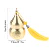 Brass Gourd Feng Shui Ornament With Tassel Feng Shui Decorative Collectible For Prosperity And Longevity Home Office Desk Decor