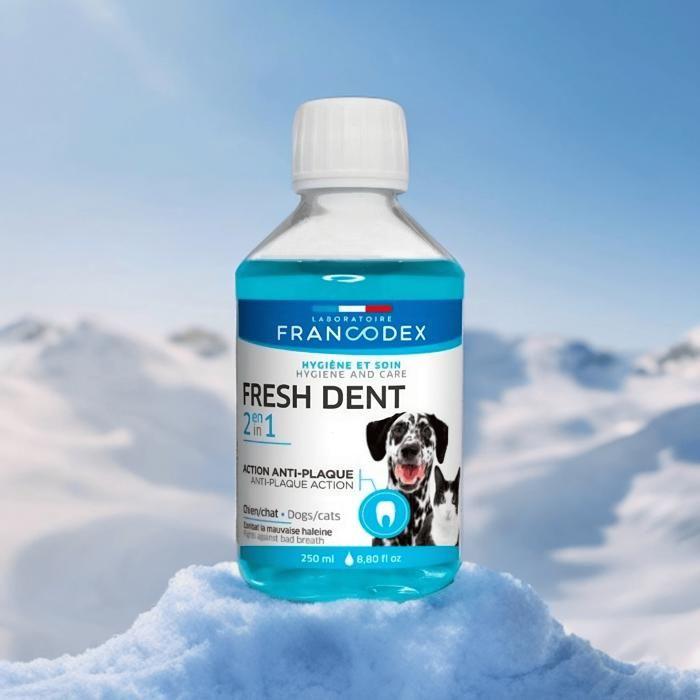 SOLUTION BUVABLE - FRANCODEX - Fresh Dent - Hygiène bucco-dentaire - 250ml - Petit chien