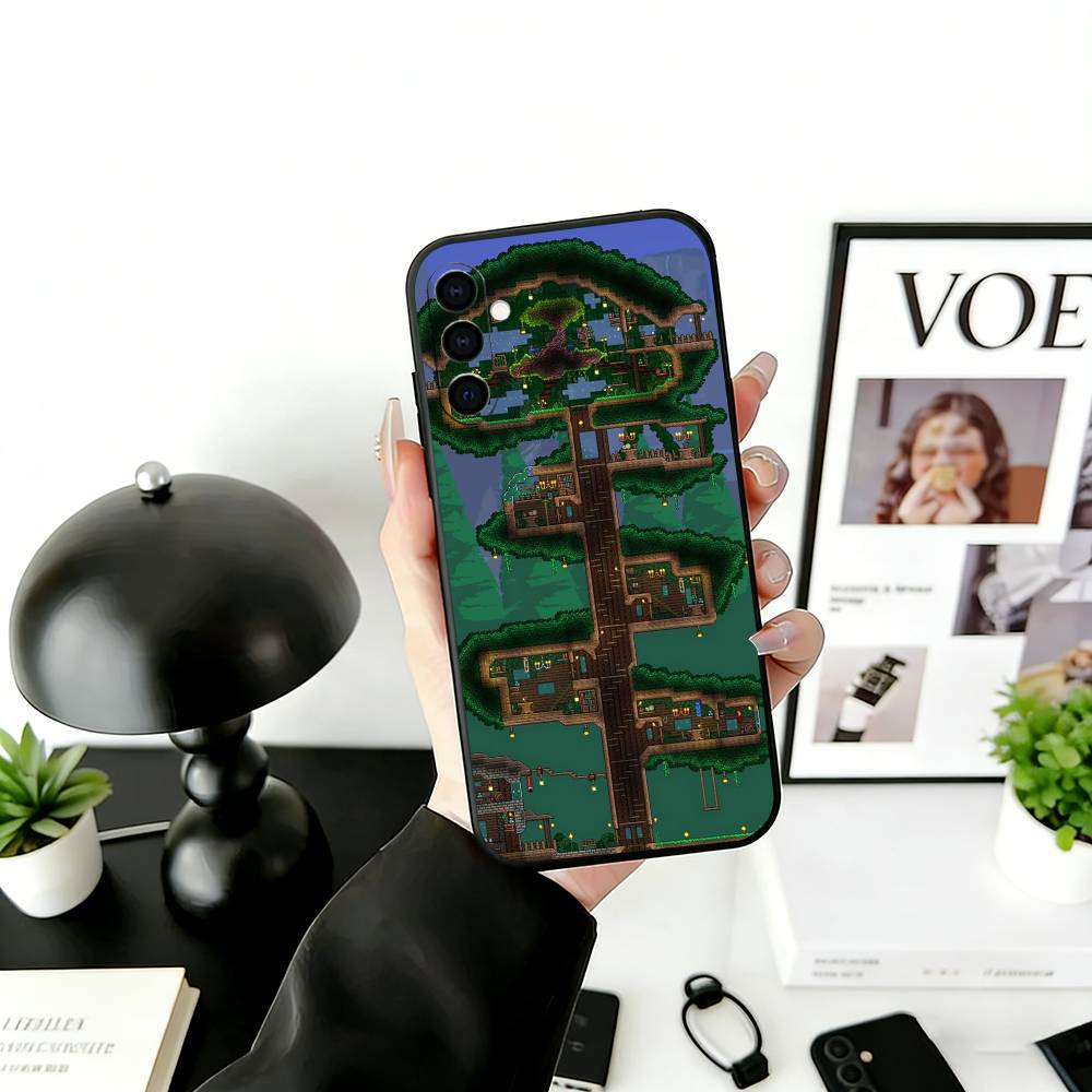 T-Terraria G-Spiel Handyhülle Für Samsung Galaxy A73,A72,A71,A70,A53,A52,A51,Weiche Silikon Schwarze Hülle