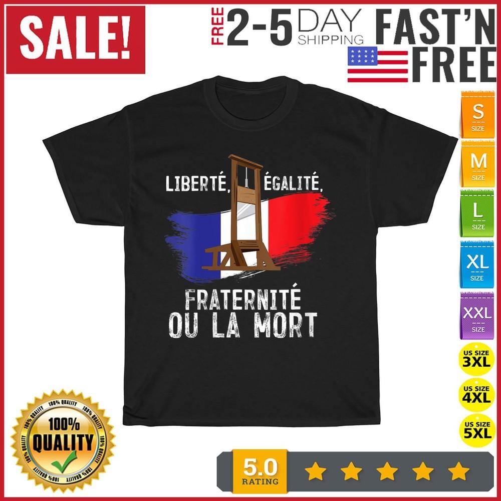 

Womens French Revolution Liberty Equality Fraternity Bastille Day T Shirt Unisex XL