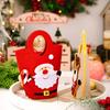 Christmas Gift Bags with Handles Santa Reindeer Snowman Holiday Tote Bag Thick Non-Woven Handbag Party Favor Bags for Kids Holiday Events