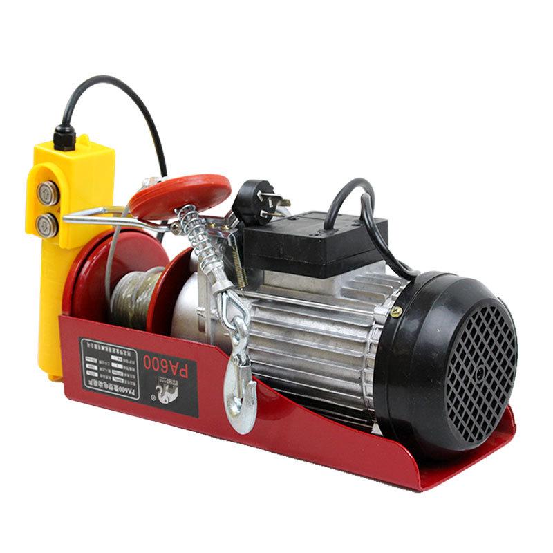 Miniature 220V Electric Hoist with Wireless Remote Control for Home Decor, Construction Site, and Free Shipping