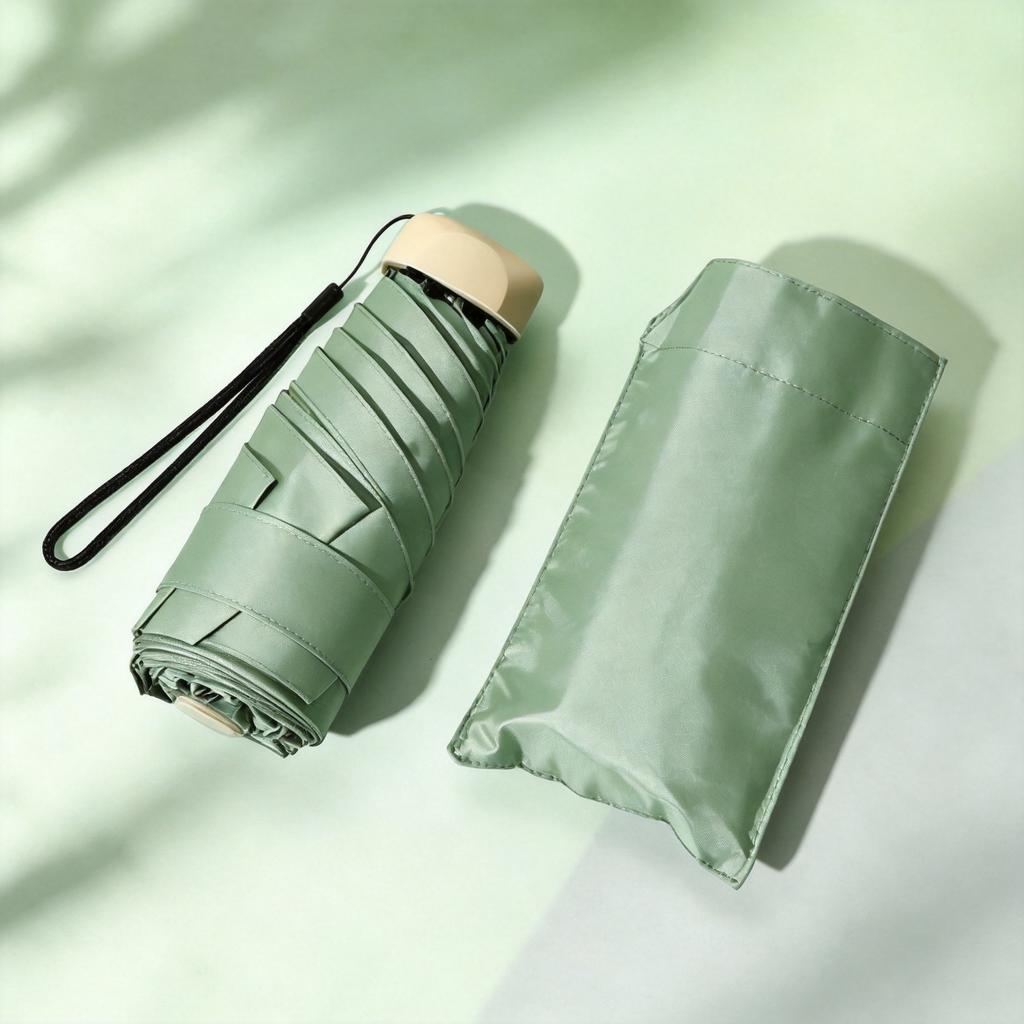 50% Umbrella Sun Umbrella Women's Sunscreen UV Parasol Pocket Umbrella Vinyl Umbrella Ultra Light Capsule Umbrella