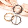 Hijab Scarf Clip Round Metal Scarf Buckle Multifunctional Clothing Corner Knotted Buckles Women