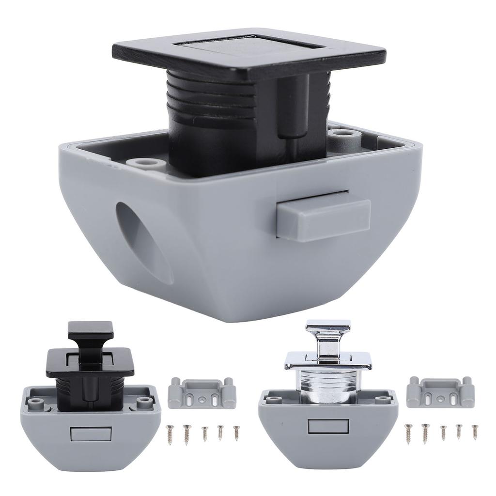 RV Push Cabinet Lock Metal Push Button Keyless Cupboard Drawer Compartment Latch Lock Catch for Cara