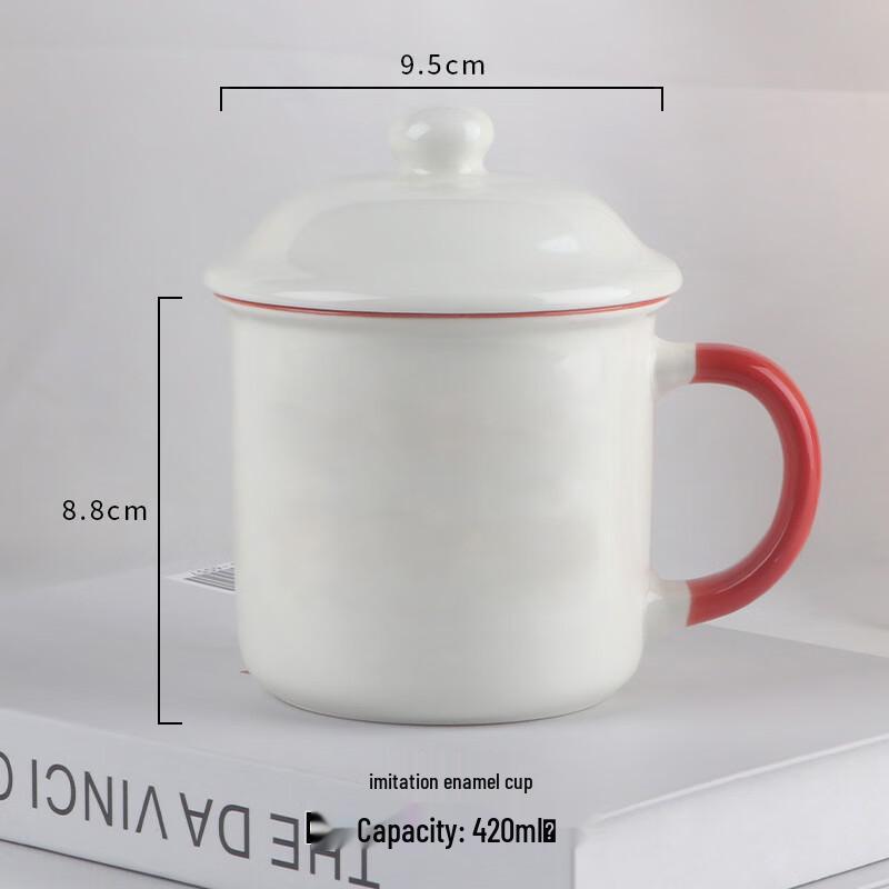 Colorful Ceramic Coffee Mugs with Lids (Set of 3)