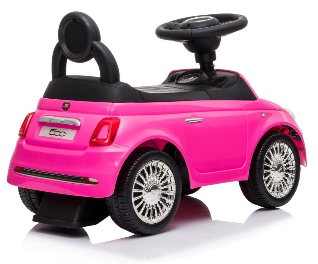 Jeździk Pchacz Chodzik Fiat 500 Różowy