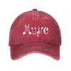 Music Printed Snapback Hat Casual Streetwear  New Vintage Washed Cotton Baseball Cap Parent Kids Sun Hats