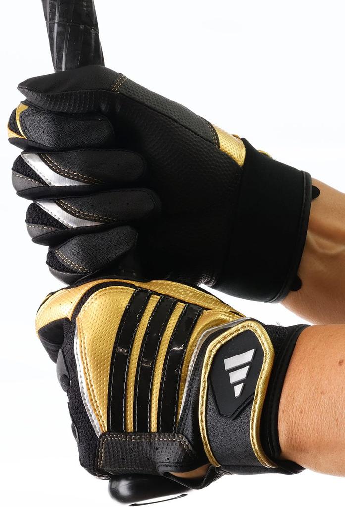 Adidas Batting Gloves BASIC Black X Gold JL LBG405 Baseball/Softball