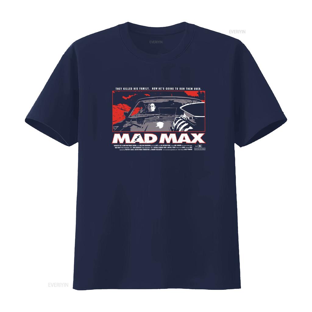 MAD MAX 1 Movie Poster T Shirt Black Available in All Sizes vintage Washed graphic Slightly Soft fashion homme Unisex