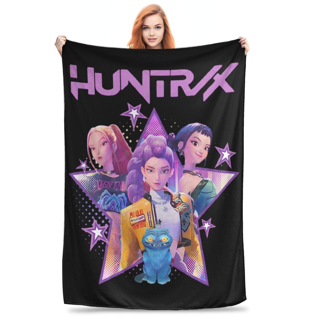 Kpop Demon Hunters Huntrix Movie Blanket Ultra Soft  Throw Blankets for Couch 50x60 Inch Multi-size Bedding Throws