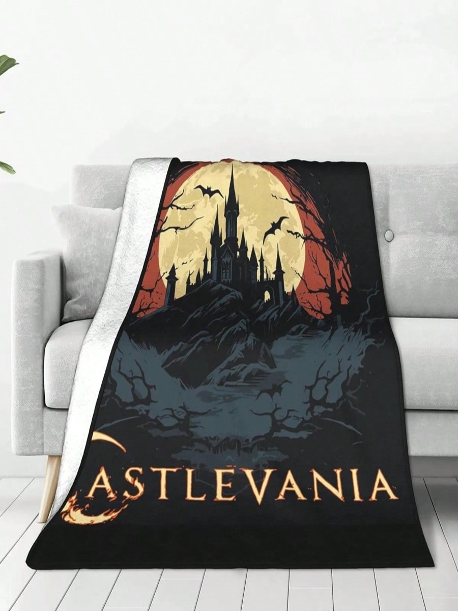 

Castle Of Darkness Castlevania Blankets Warm Fleece Sofa Throw Blanket For Home Bedroom Office Throws Bedspread Quilt 75X95CM сірий колір