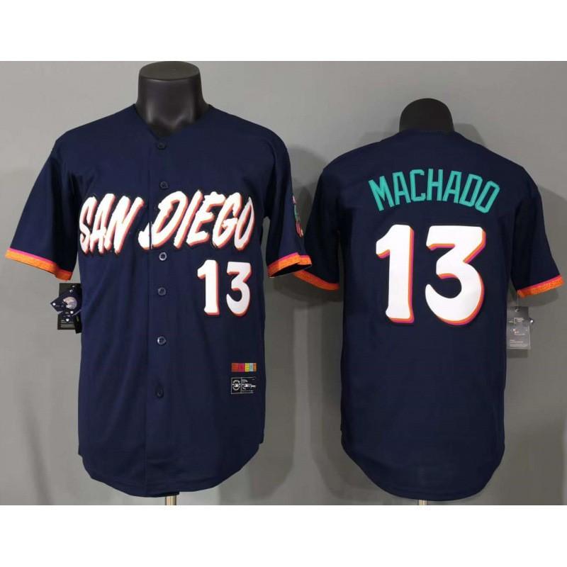 San Diego Padres 13 City Edition Button-Up Baseball Jersey Short Sleeve Embroidered MLB Fan Apparel