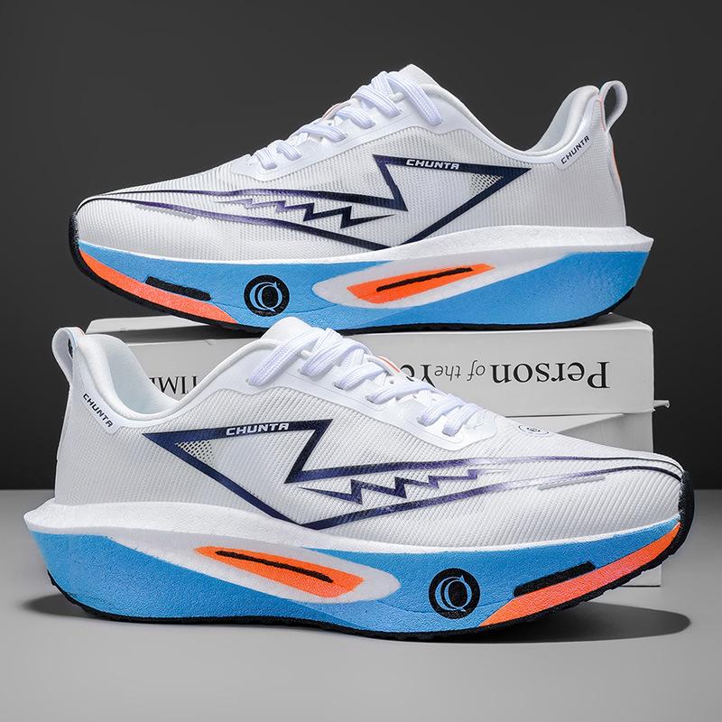 Summer male and female students physical examination racing shoes single net breathable marathon carbon board sports shoes men's shoes