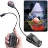 1-2PCS Clip On Light Rechargeable Reading Lamp with Motion Sensor Clip On Lamp with Power Indicator for Reading Camping Fishing