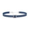 Fashionable Denims Fabric Choker Necklace for Women Adjustable Clavicle Chain Rhinestones Charm Necklace Accessory