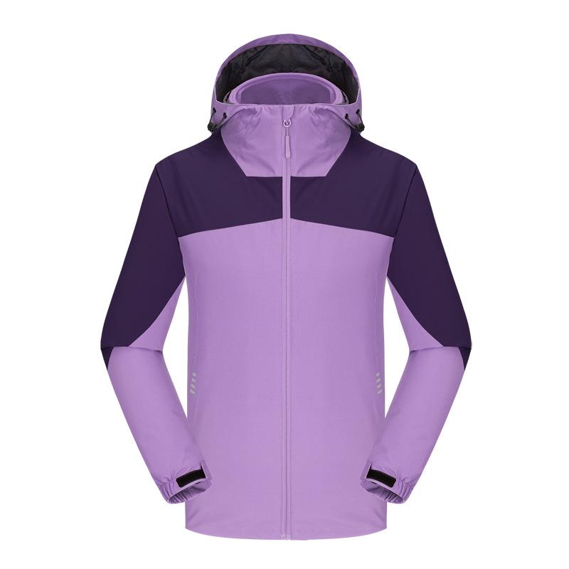 Unisex Windproof Ski Jacket: Fleece Lined, Thickened, Three-in-One for Outdoor and Mountaineering.