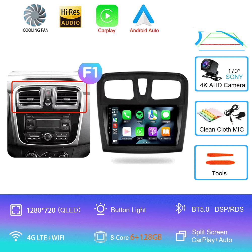 Android 14 Car Radio For Renault Logan 2 2012 - 2022 Sandero 2 2013 - 2022 Multimedia Video Player Navigation stereo GPS No 2din