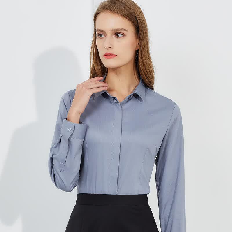 

Women s Long Sleeve Bamboo Blend Business Shirt 38