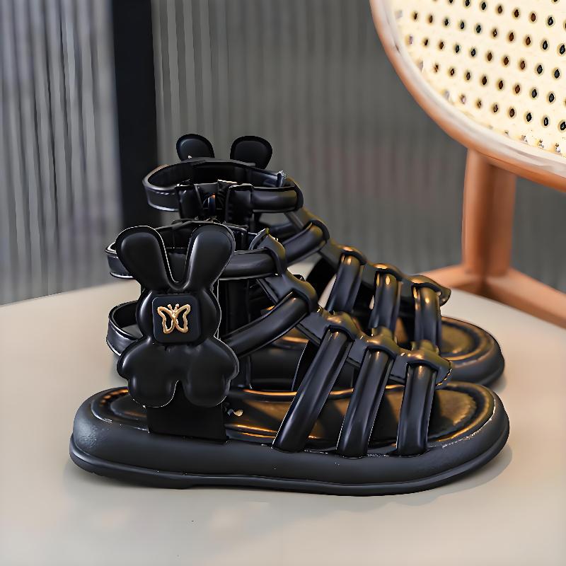 Western style sandals children's Roman shoes soft sole open toe little girl princess shoes