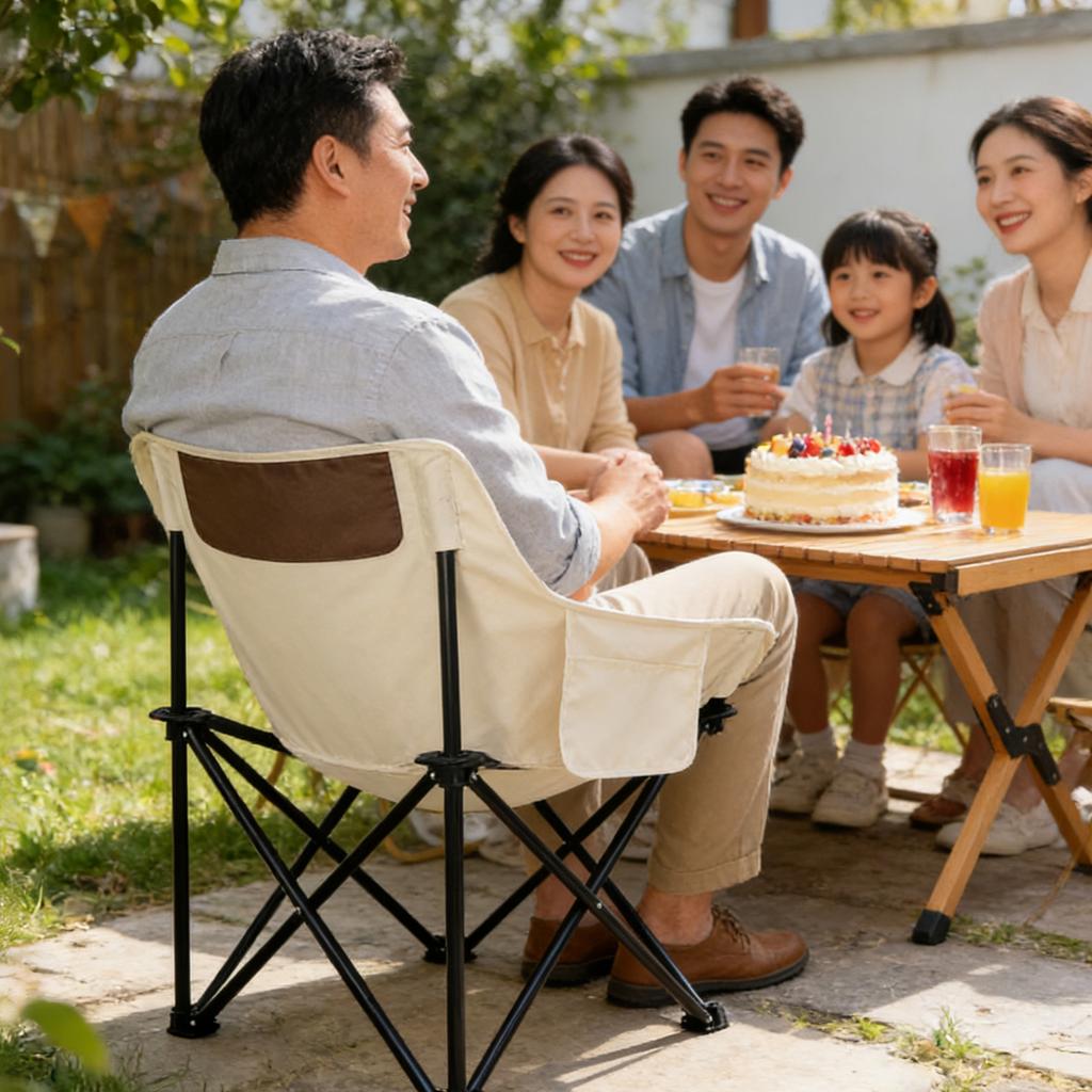 Oversized Folding Chair Portable Fishing Picnic Gear  Stool Sketching Camping Foldable Oxford Cloth  Beach Small Horse Chairs