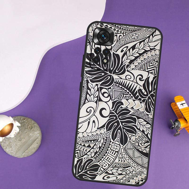 Maori Tribal Samoan Polynesian Case For Xiaomi Redmi Note 13 Pro 14 12 9 10 11 Pro 10S 11S 12S Redmi 10C 13C 14C 12C Cover