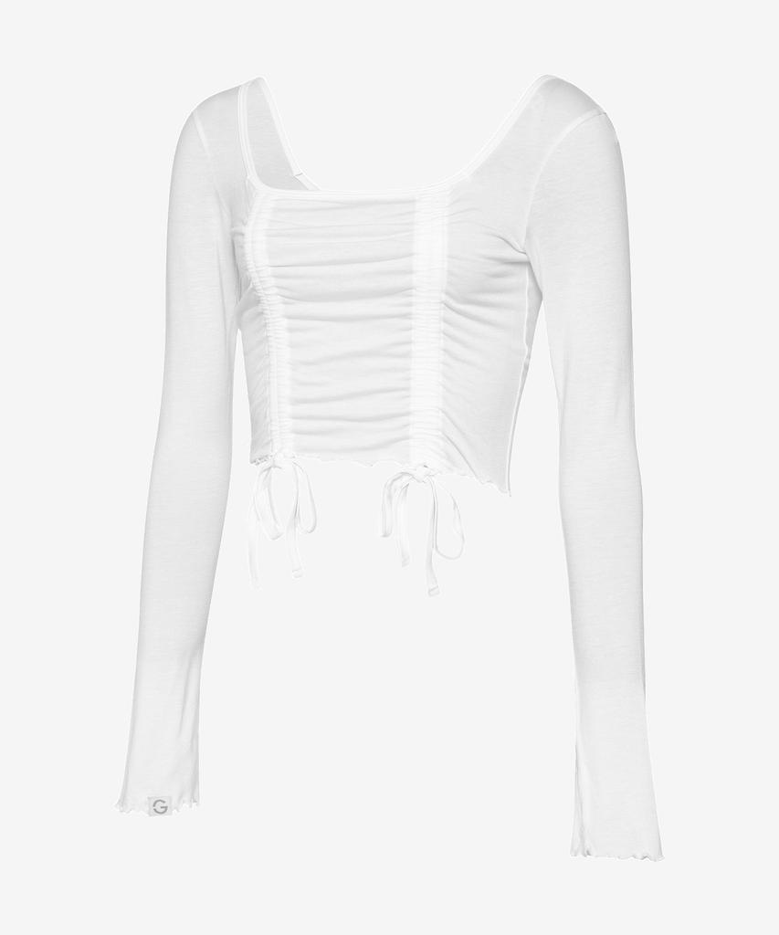 Grande Line String Shirred Long Sleeve