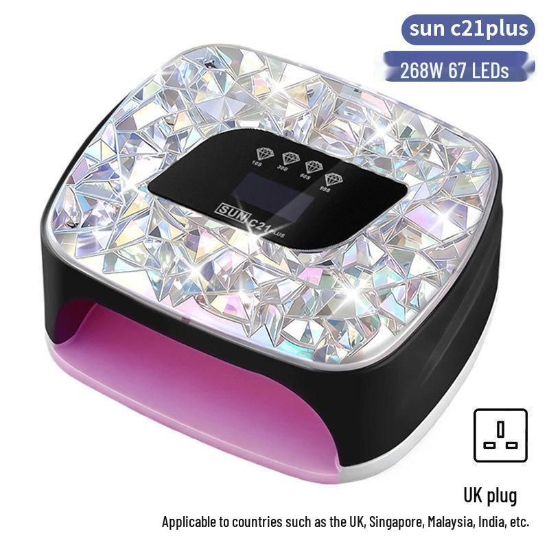 256W High Power UV/LED Dual Light Nail Curing Lamp