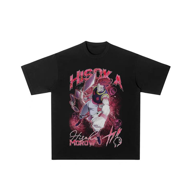 

Full-time Hunter Anime Xisuo Cartoon Clothes T-shirt Men s and Women s Summer Pure Cotton Loose Short-sleeved Tide S