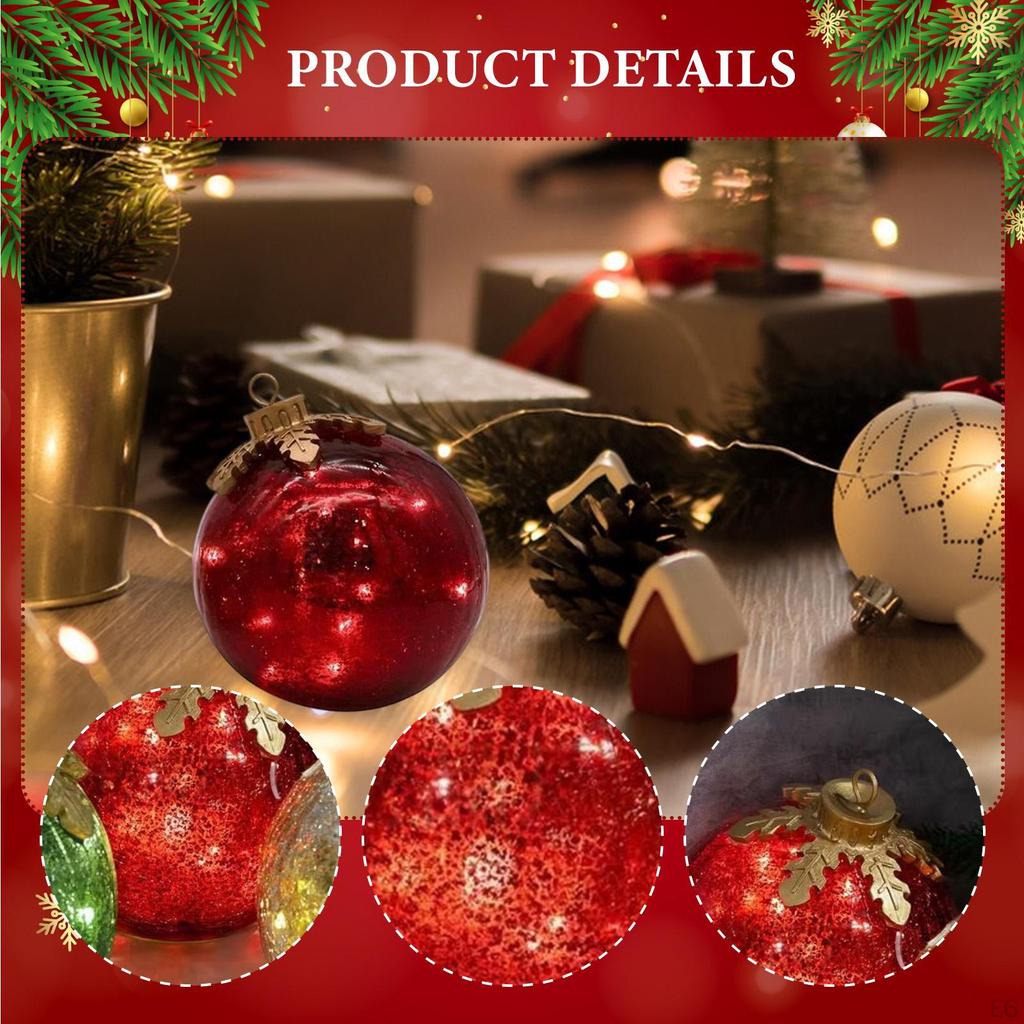 Weihnachtskugel Ornament Anhänger Leuchten Tischbaum Hängedekoration für Feiertag