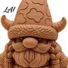 Retro Style Viking Ornament Gnome Figurine 3D Printed Cute Nordic Dwarf Ornament Whimsical Unique Collectible Little Man Desk Decor for Home Office